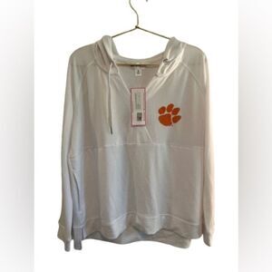 Clemson Hoodie with Paw Print NWT!